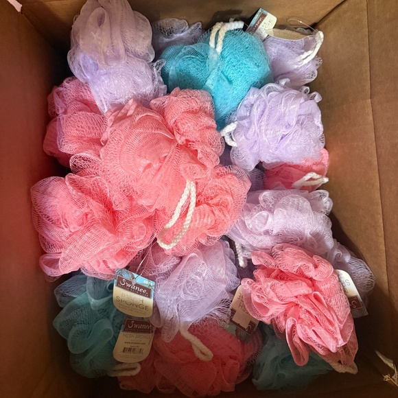 62 PCS BATH MESH SPONGES